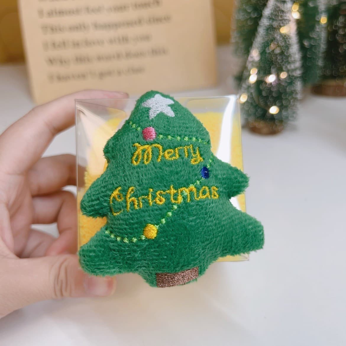 Cross-border cartoon Santa Claus hand towel reindeer Christmas holiday gift ready stock bulk corporate gift