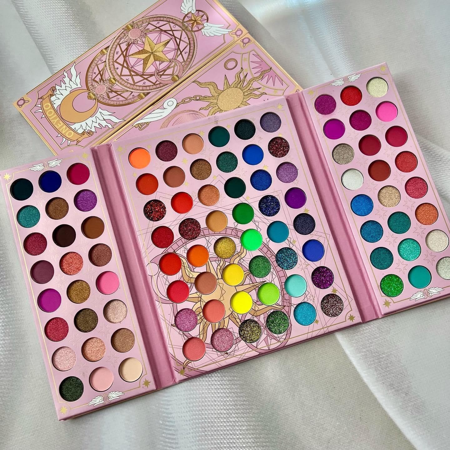 Cross-border trade Xiaohongshu same style 96-color eyeshadow palette, earth tones, shimmer matte glitter eyeshadow, stage makeup, beginner-friendly