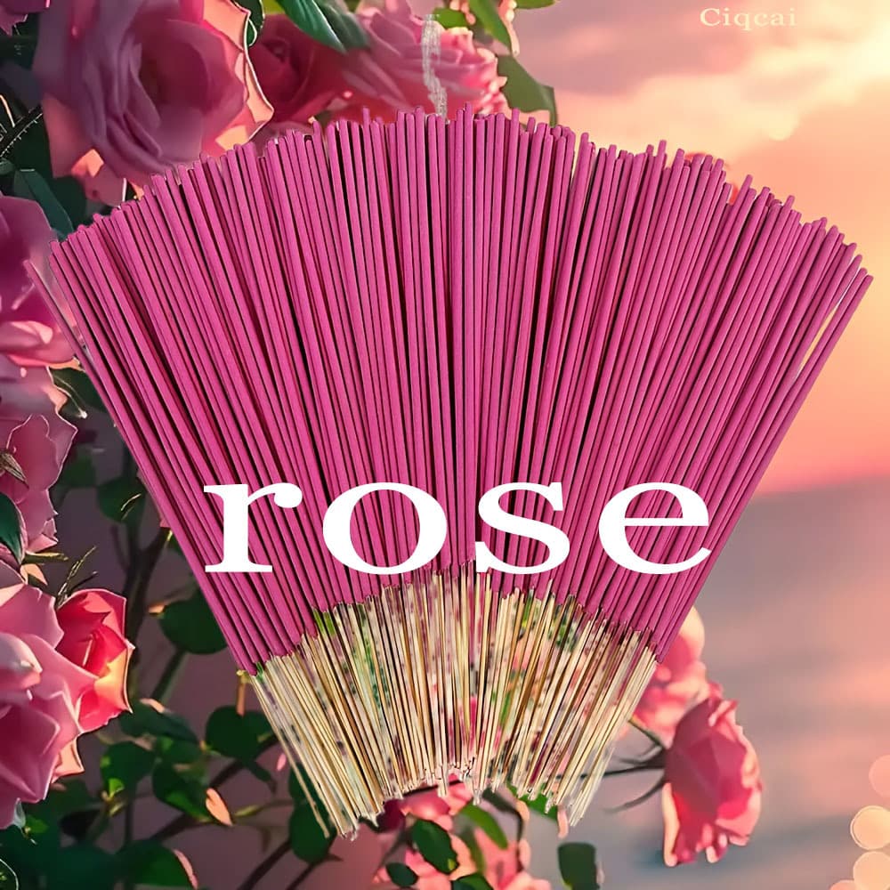 Cross-border hot model [Rose Scent] 22cm linear aromatic wood aromatherapy stick indoor and outdoor household incense to remove odors