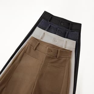 Luxury Custom Autumn/Winter New Australian Wool and Silk High-Waist Slimming Fashion Straight-Leg Pants