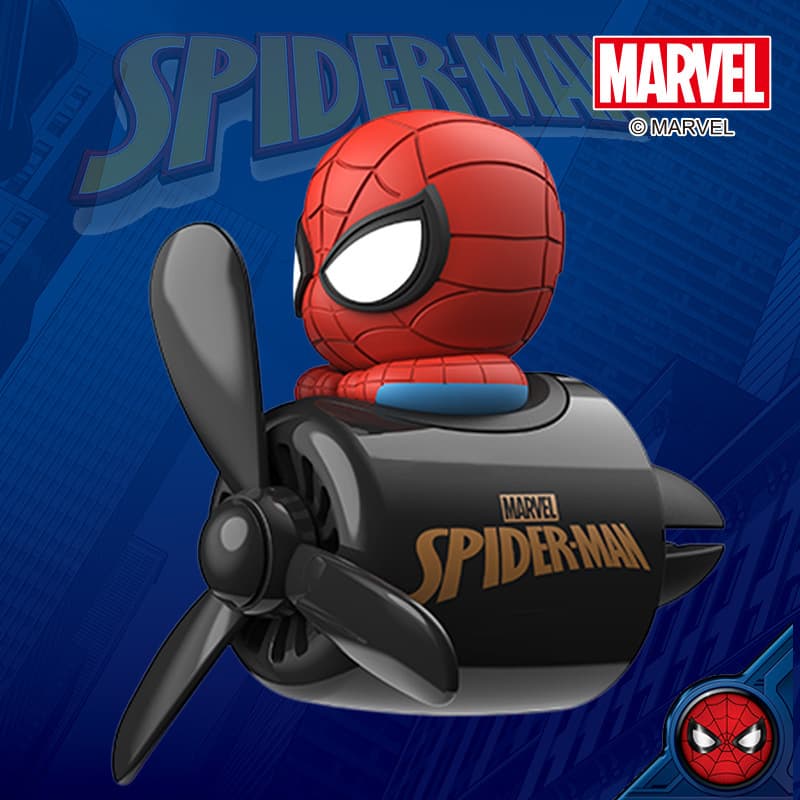 Disney Marvel Spider-Man Car Air Freshener Vent Clip Diffuser Car Decoration Small Plane Fan Car Fragrance