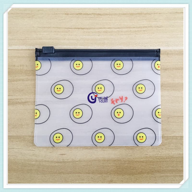 PVC hair clip rubber band packaging bag PVC nail polish trim bag PVC charging data cable zipper bag