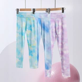 Children's Leggings Spring Summer Thin Sweet Five-Point Pants Girls Slim High Stretch Barbie Pants Outer Wear Versatile Nine-Point Pants