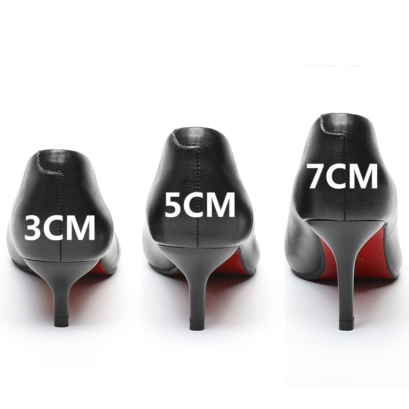 Women's Work Shoes Black Stiletto Heels 2024 Fall/Winter New Comfortable Mid Heel Single Shoes Professional Office Women's Shoes