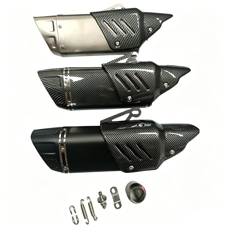 Motorcycle Exhaust Pipe for Ninja 250, 400, Z900, RC, R6 Modified Slanted Quad Exhaust Tail Pipe