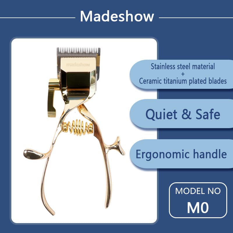 Madeshowm0 Professional Hair Clipper Manual Hair Cutting Machine Salon Barber Shop Tool Gradient Oil-Electric Clipper