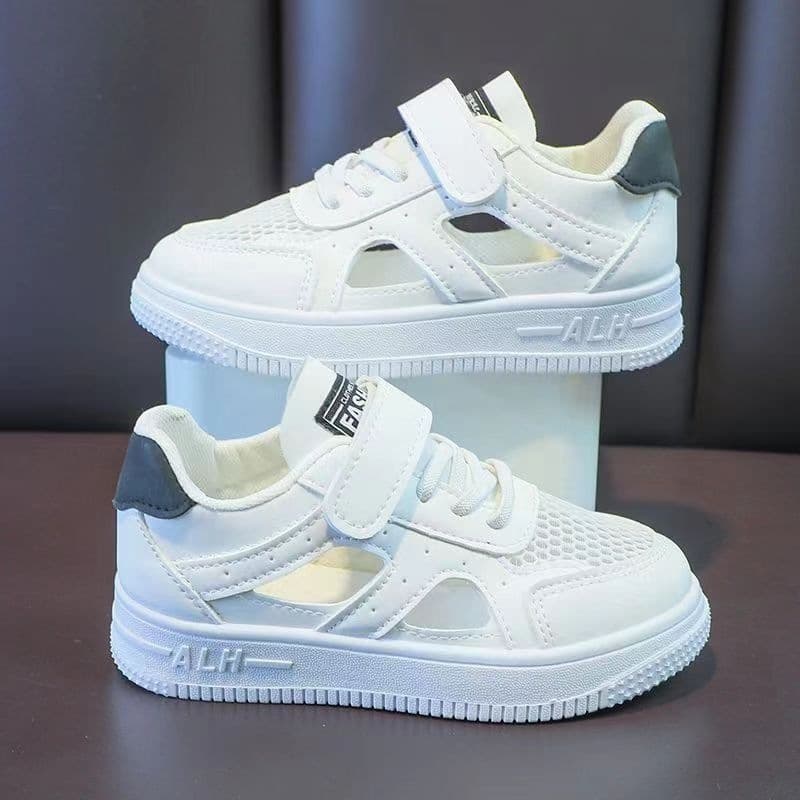 White Girls Sports Shoes Single Mesh Skateboard Shoes 2026 Mesh New Kids Little White Shoes Students Performance Little White Shoes Performance