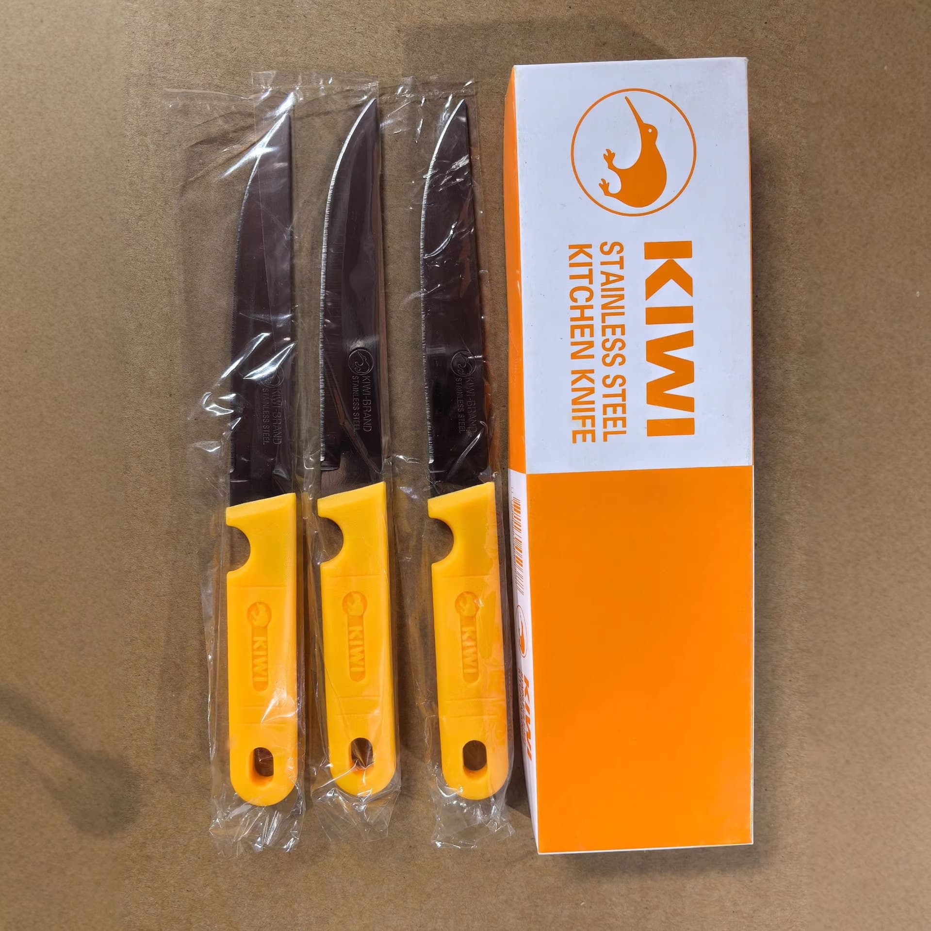 Export to Southeast Asia KIVI511 Household Peeler Knife, Peeling Kitchen Small Knife, Yellow Multipurpose Fruit Knife