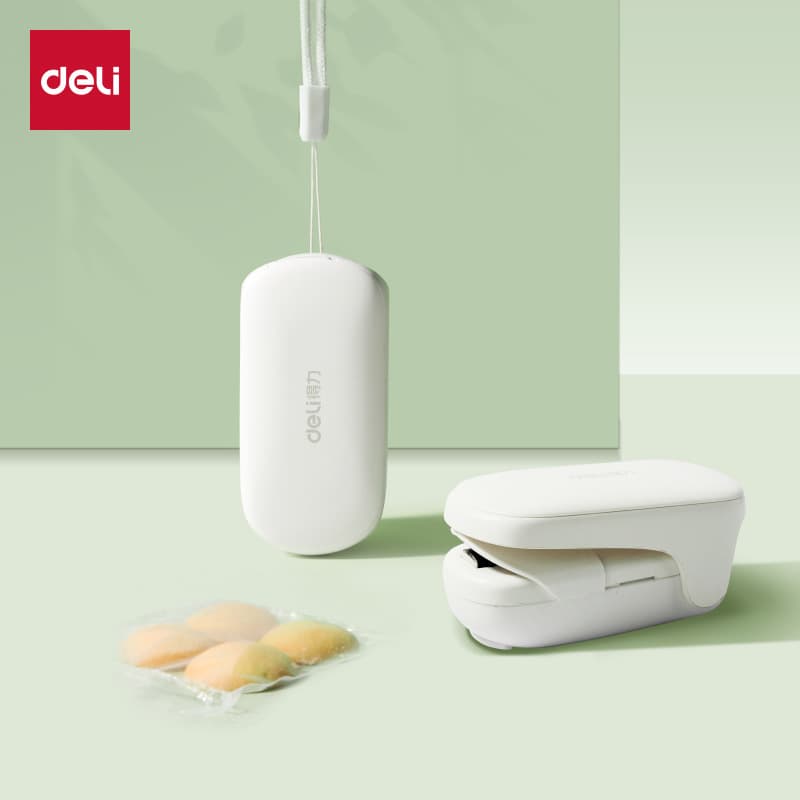 Deli LM101 Handheld Sealer, Mini Portable Sealing Device for Food and Snacks at Home