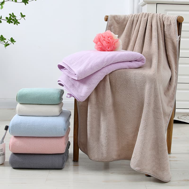 Xiangfeng Antibacterial Coral Velvet Towel Adult Child Home Absorbent Solid Soft Face Towel Washcloth Wholesale