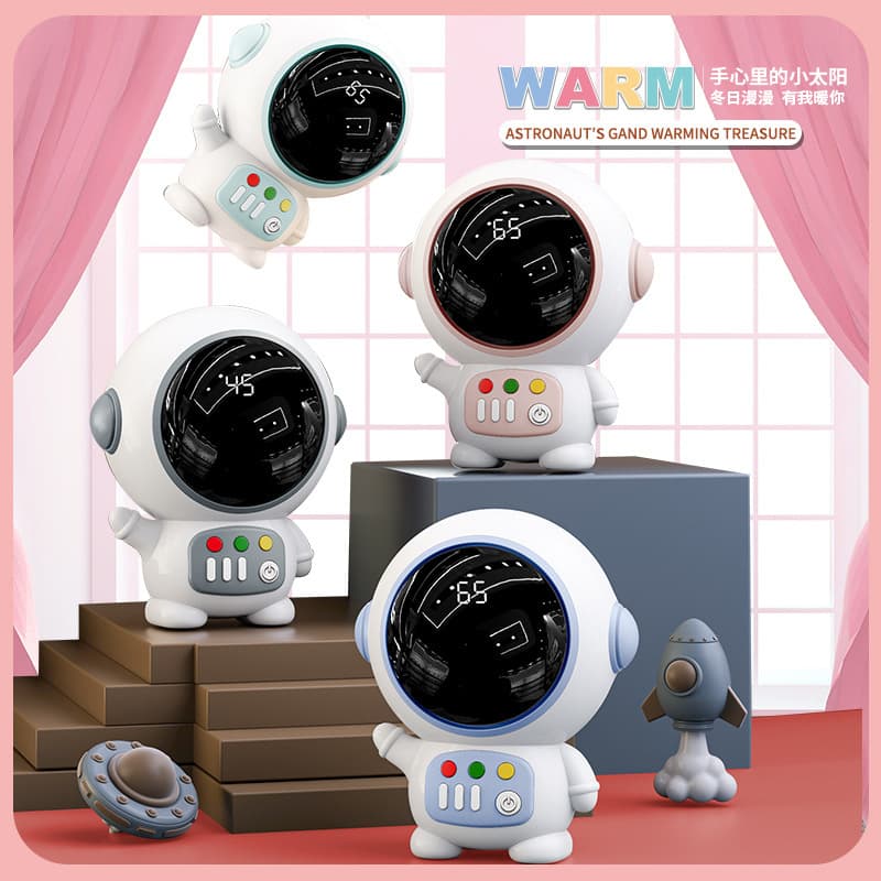 Spaceman Hand Warmer Portable Hand Warmer Rechargeable USB Rechargeable Student Children Hand Warmer Winter Essentials