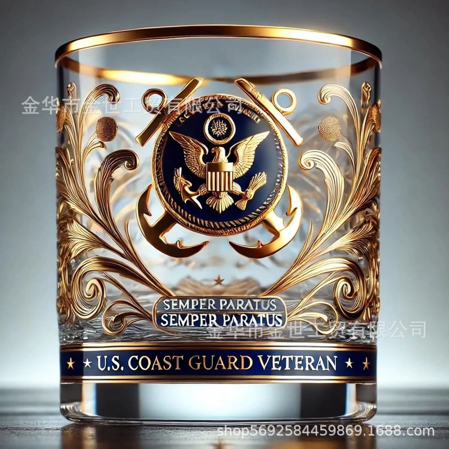 Cross-Border New Personalized Veteran Tribute Glass, Veteran Memorial Glassware