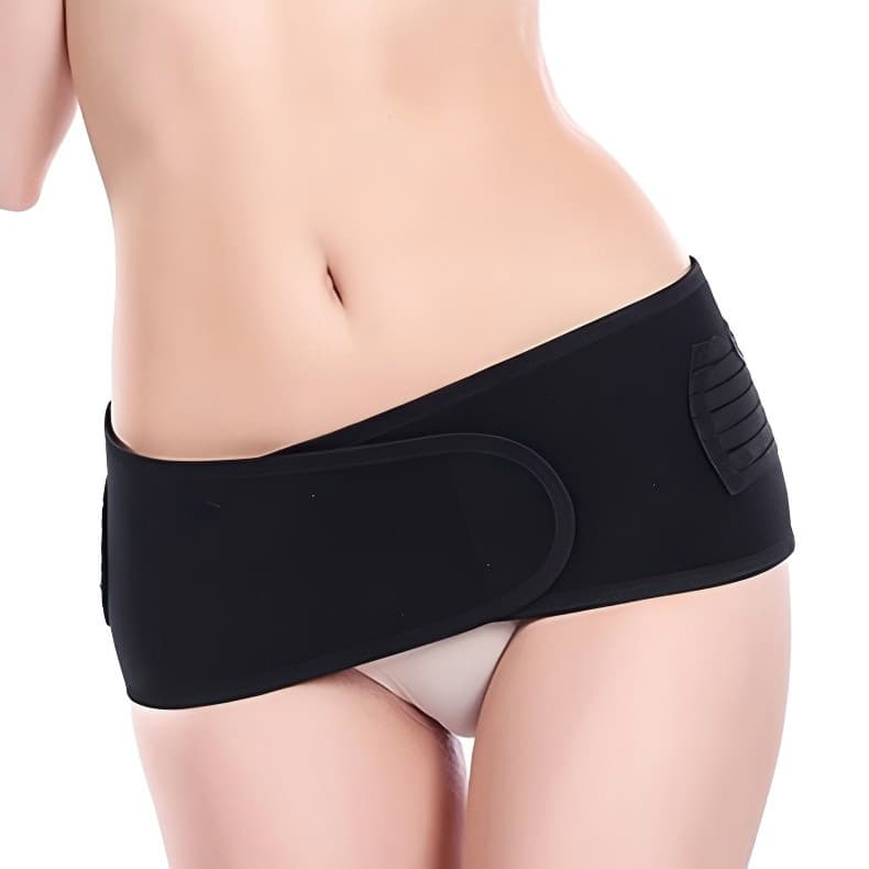 Non-Rolling Postpartum Hip Belt, Thin Elastic Breathable Unisex Hip Support Band
