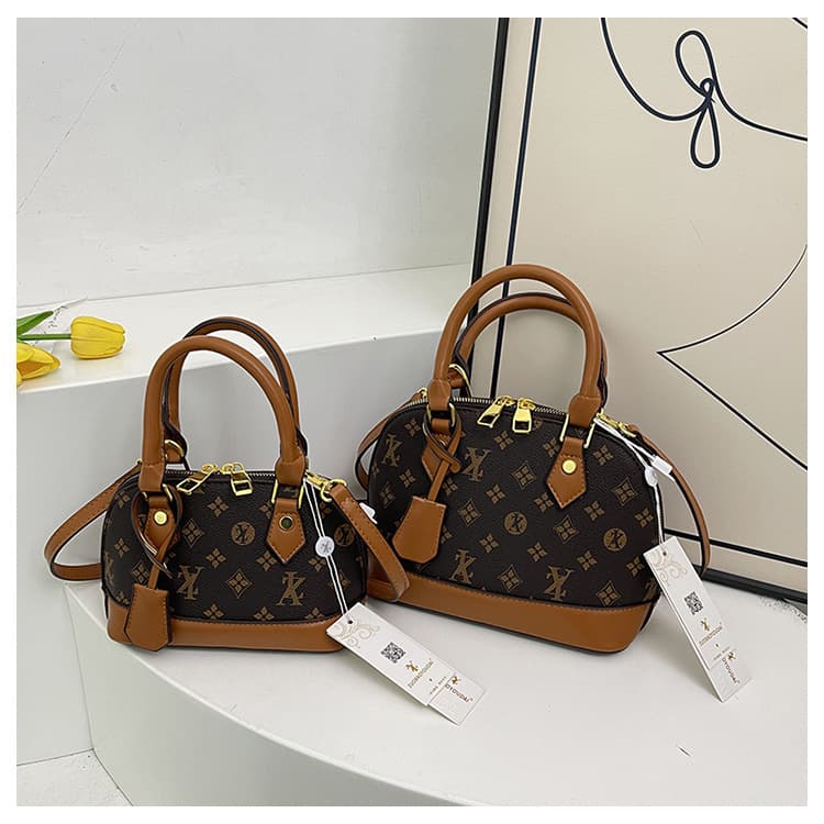 Cross-border Hot Selling Frosted Tote Bag Doctor Bag Simple Large Capacity Handbag Vintage High-end Office Commuter Women's Bag