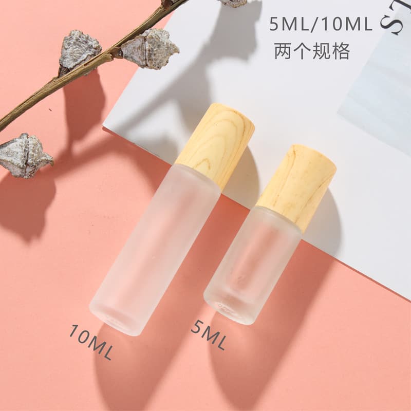Z008-10ml Essential Oil Roller Bottle Empty Bottle Massage Applicator Sample Glass Bottle 5ml 10ml Portable