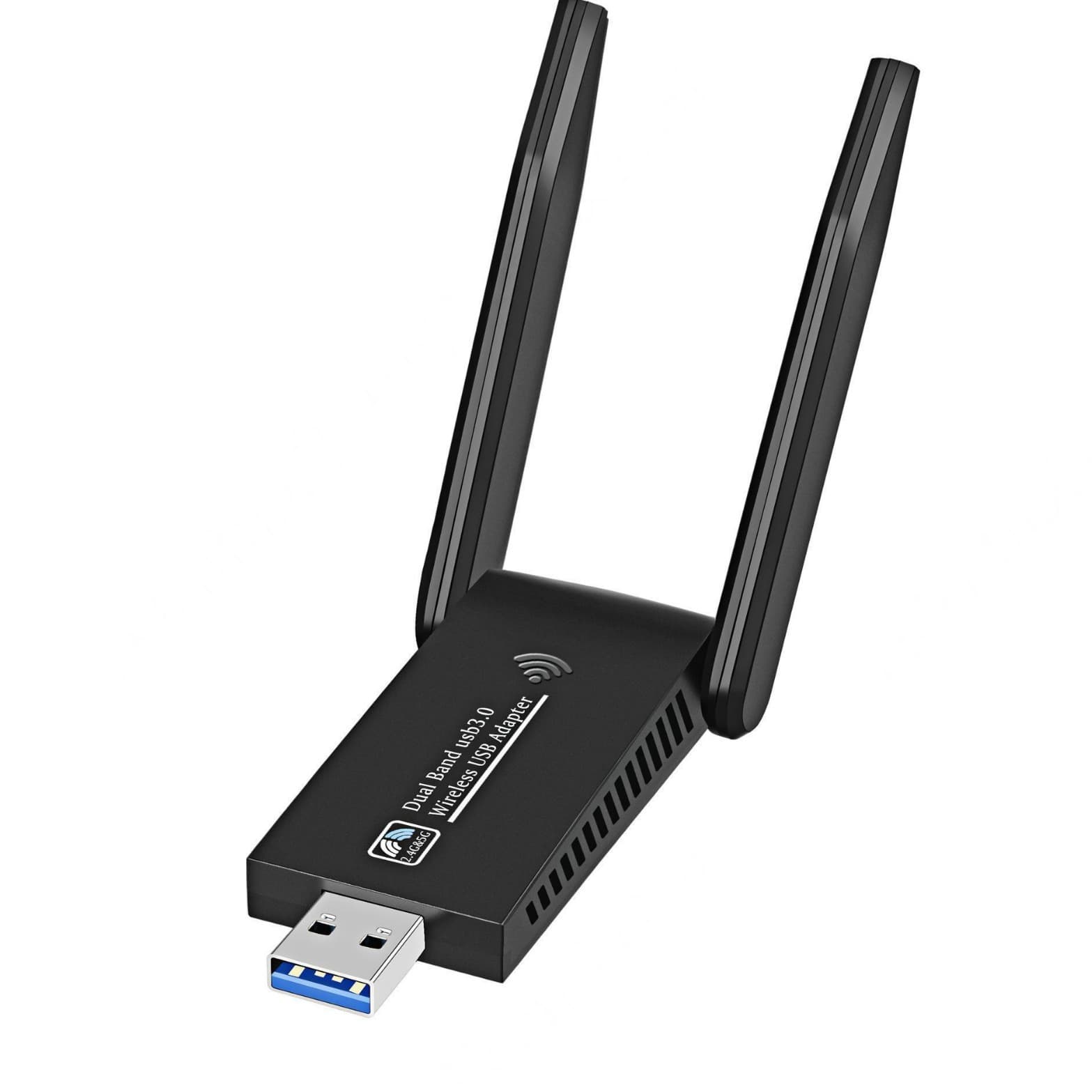 5G Wireless Network Card Gigabit Dual Band 1300Mbps Driver-Free Computer USB WiFi Receiver