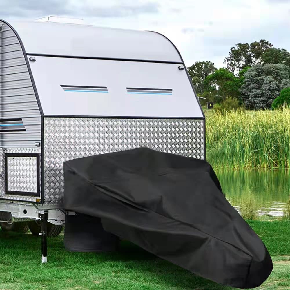 Thickened Oxford Cloth Waterproof Rv Camper Travel Trailer Caravan Hook Cover Full Cover Buckle Car Coat Car Accessories