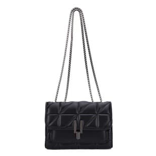 2026 Summer Urban Minimalist PU Small Square Chain Crossbody Bag, Medium Horizontal Square Style with Flap Pocket for Phone