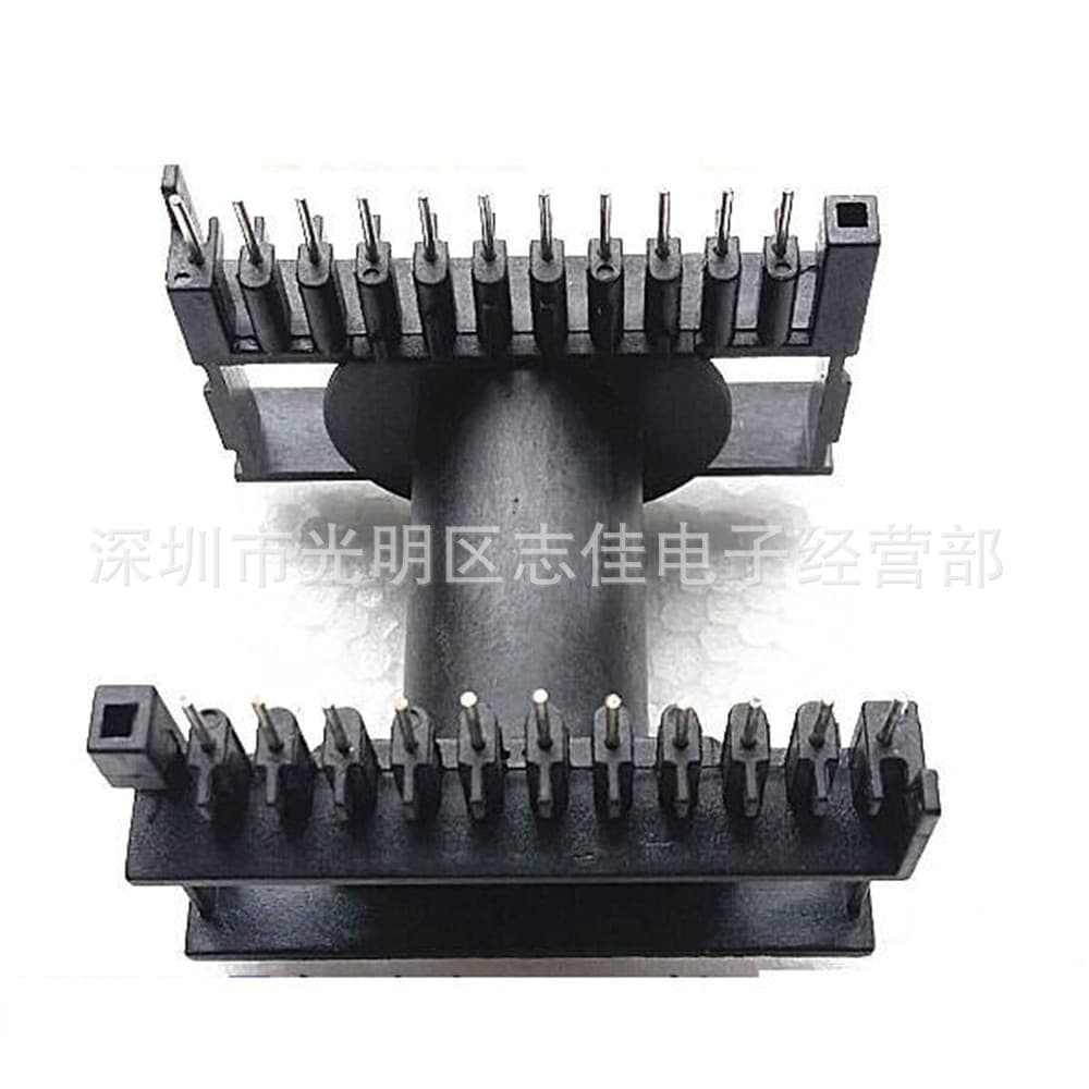 ETD54 High Frequency Bore, ETD54 Transformer Bore, Communication Bore, Horizontal 11+11 Pin with Square Frame, 5402