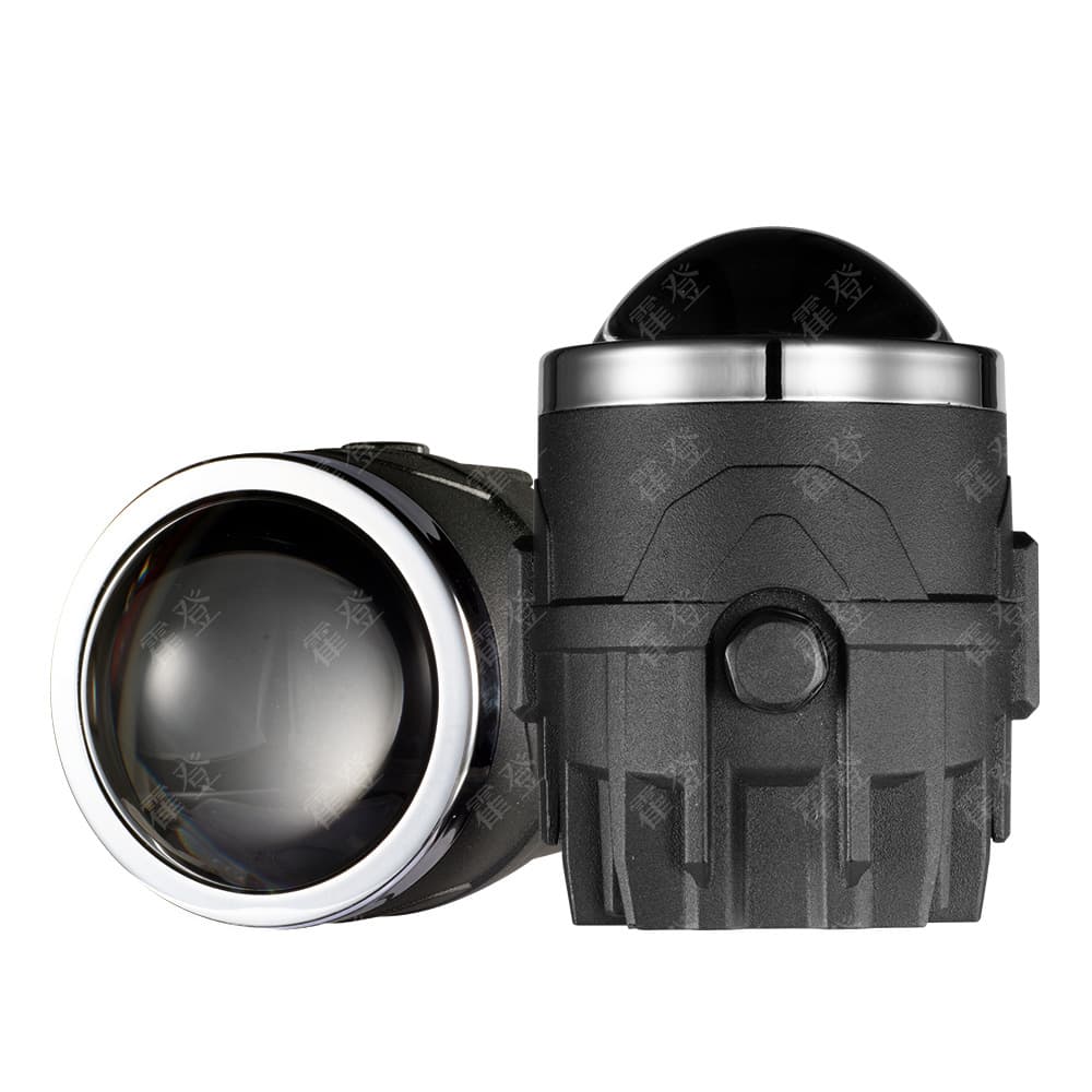2-inch LED Fog Light Car Tri-Color Dual-Lens High-Power Fisheye Low/High Beam Laser Projection Fog Light Bulb