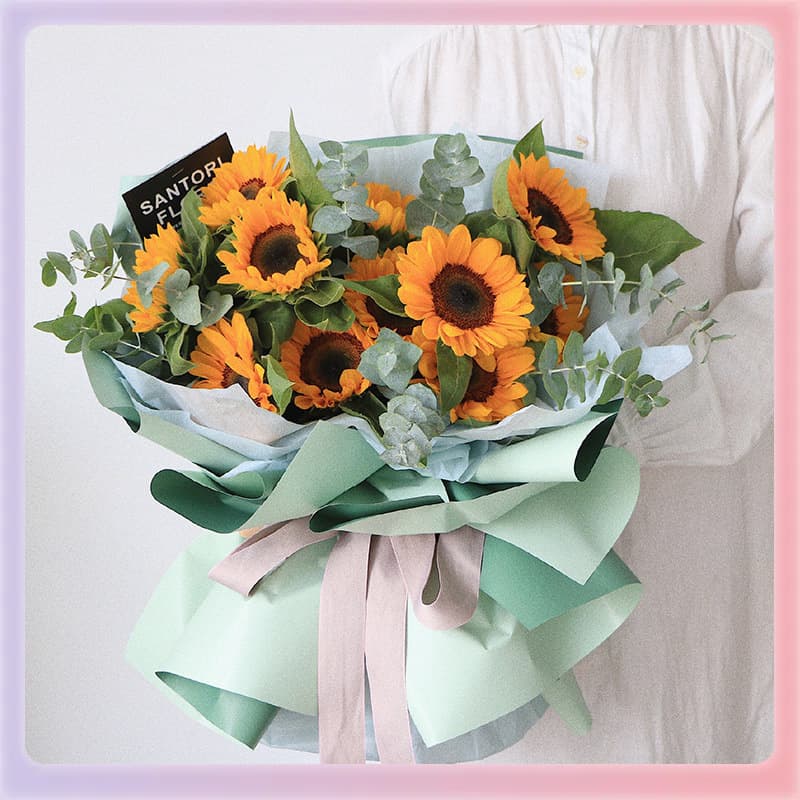 Z7GN Ouya Paper Flower Bouquet Wrapping Paper, Double-Sided Waterproof Thickened Floral Gift Wrapping for Flower Shops