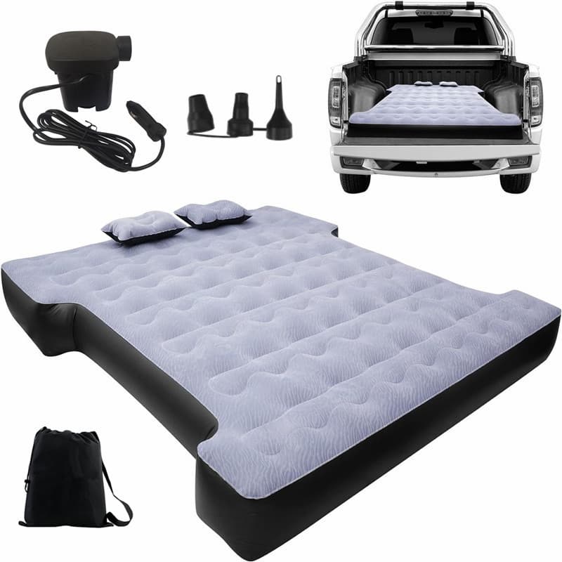 Camping Pickup Truck Air Mattress Thick Sleeping Pad Car Inflatable Bed Portable Vehicle Mattress Easy to Store and Space-Saving