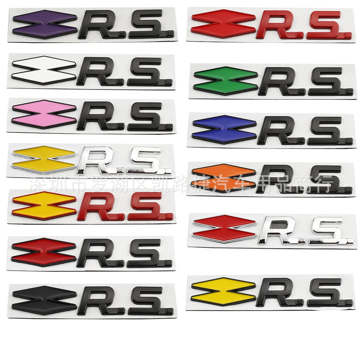 RS Badge Car Sticker Emblem for Renault Sport Clio Megane TWINGO Modification Decoration