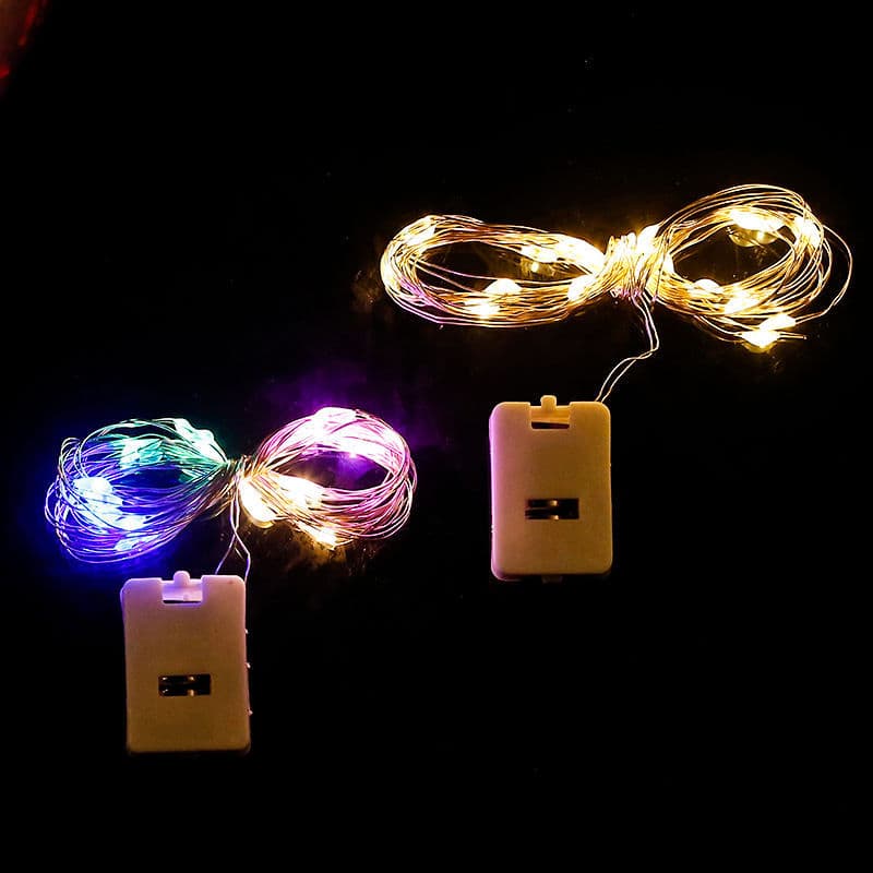 Amazon Cross-border Hot-selling USB Copper Wire String Lights, Christmas LED Decorative Fairy Lights, Copper Wire Star String Lights Small White Box