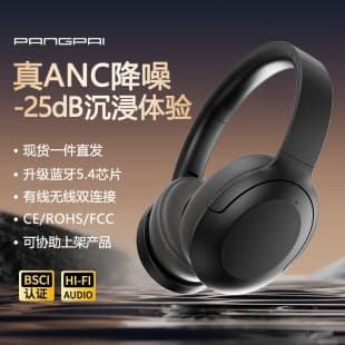 New Cross-Border P3965ANC Active Noise-Cancelling Over-Ear Bluetooth Headphones, True Wireless Sports Headset, Factory Direct