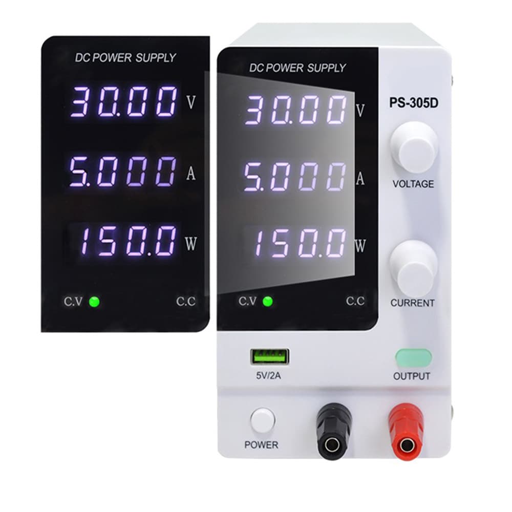 Adjustable Regulated DC Programmable Power Supply 30V 5A High Precision Four-Digit Display for Student Experiment Testing Phone Repair