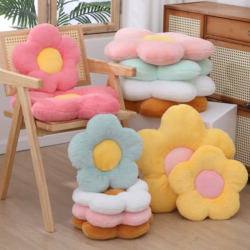 Cute Flower Cushion, Ins Office Chair Pad, Sunflower Pillow, Bay Window Decor, Car Backrest Wholesale