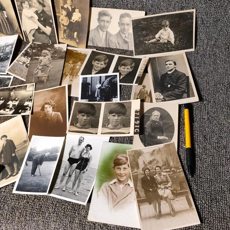 Antique British Family Photos, Scenic and Lifestyle Travel Pictures for Photo Wall Decor and Photography Props