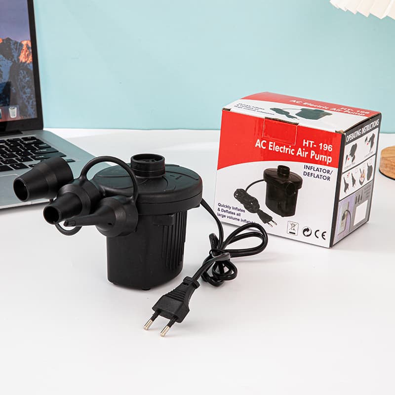 Manufacturer Wholesale EU Standard Electric Air Pump 220V Charging Pump Home Car Air Pump Dual-Use Inflator/Deflator
