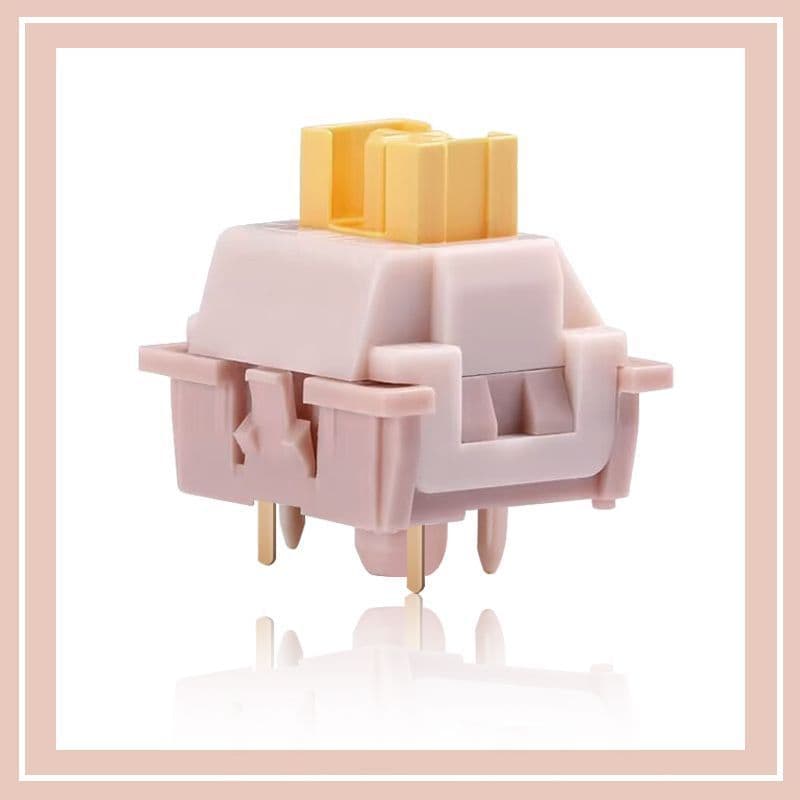Gaote Customized Mechanical Keyboard Switch Cream Yellow Pro Peach Hot-Swappable Linear Silent