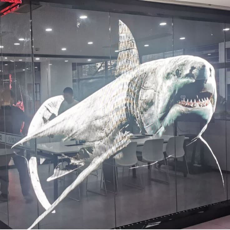 [Original Manufacturer] LED High-Brightness Full-Color High-Definition P3.91 Holographic Transparent Screen P6.25 Long Module Holographic Screen
