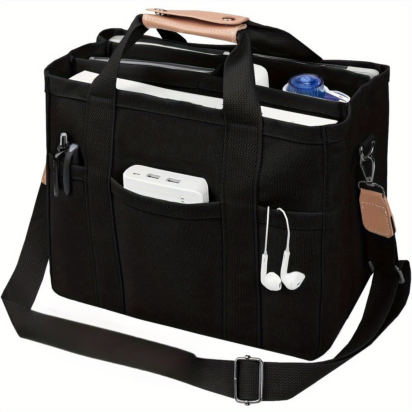 Cross-border Explosive Tote Mummy Bag Fashion Multifunctional Mother and Child Shoulder Crossbody Bag Portable Commuter Handbag Canvas Bag