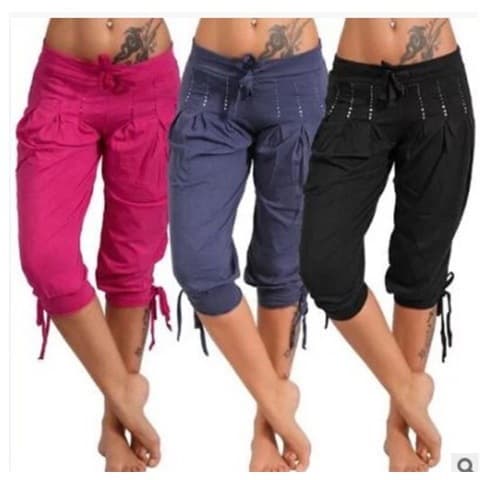 Casual Pants for Women Students, Korean Style, Slimming Solid Color Plus Size Harem Pants, Versatile Skinny Pants, Women's Athletic Simple Design
