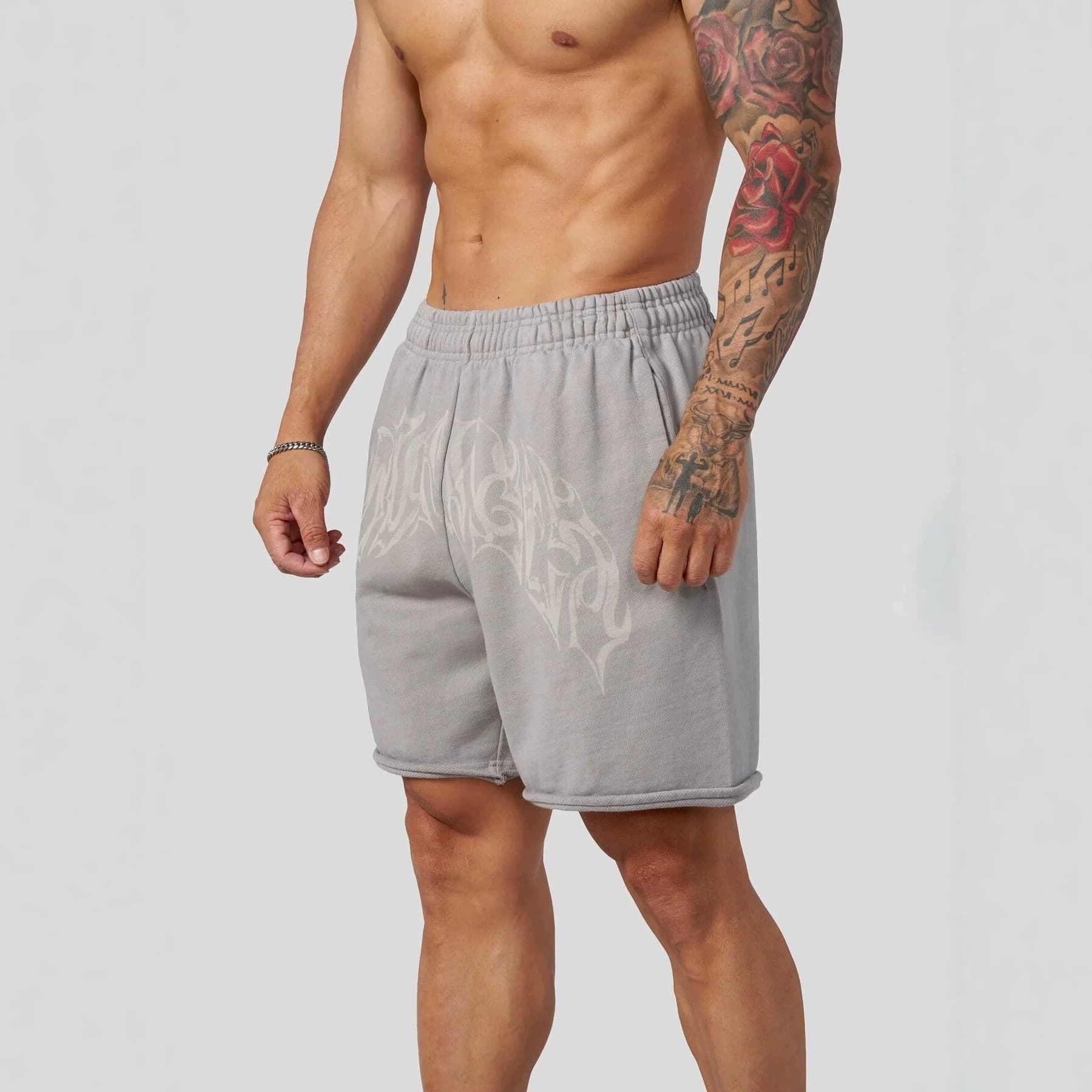 YOUNGLA trendy brand men's printed sports fitness shorts summer casual trendy brand basketball running men's five-point pants