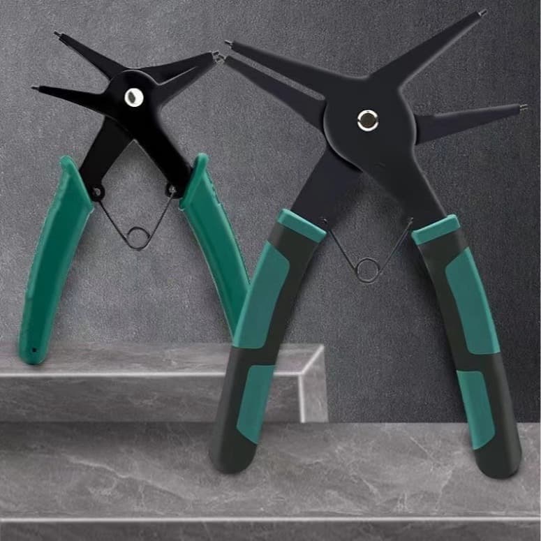 Xinye 2-in-1 Snap Ring Pliers Spring Removal and Installation Multi-Function Snap Ring Pliers Tool, Internal/External Snap Ring Pliers, Circlip Pliers