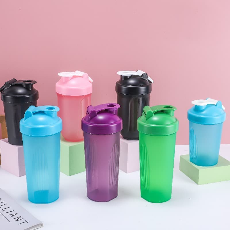 Sports Fitness Shaker Cup Protein Powder Milkshake Mixing Cup Portable Flip Lid Plastic Cup High Appearance Large Capacity Water Bottle