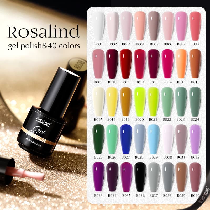 Rosalind Cross-border Nail Gel Solid Color Purple Light Pink Nail Gel Nail Polish