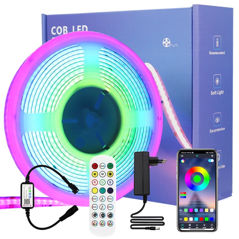24V 576-LED Flexible High-Brightness RGB LED Strip for Outdoor Advertising, Waterproof Indoor Lighting, and Entertainment Venues