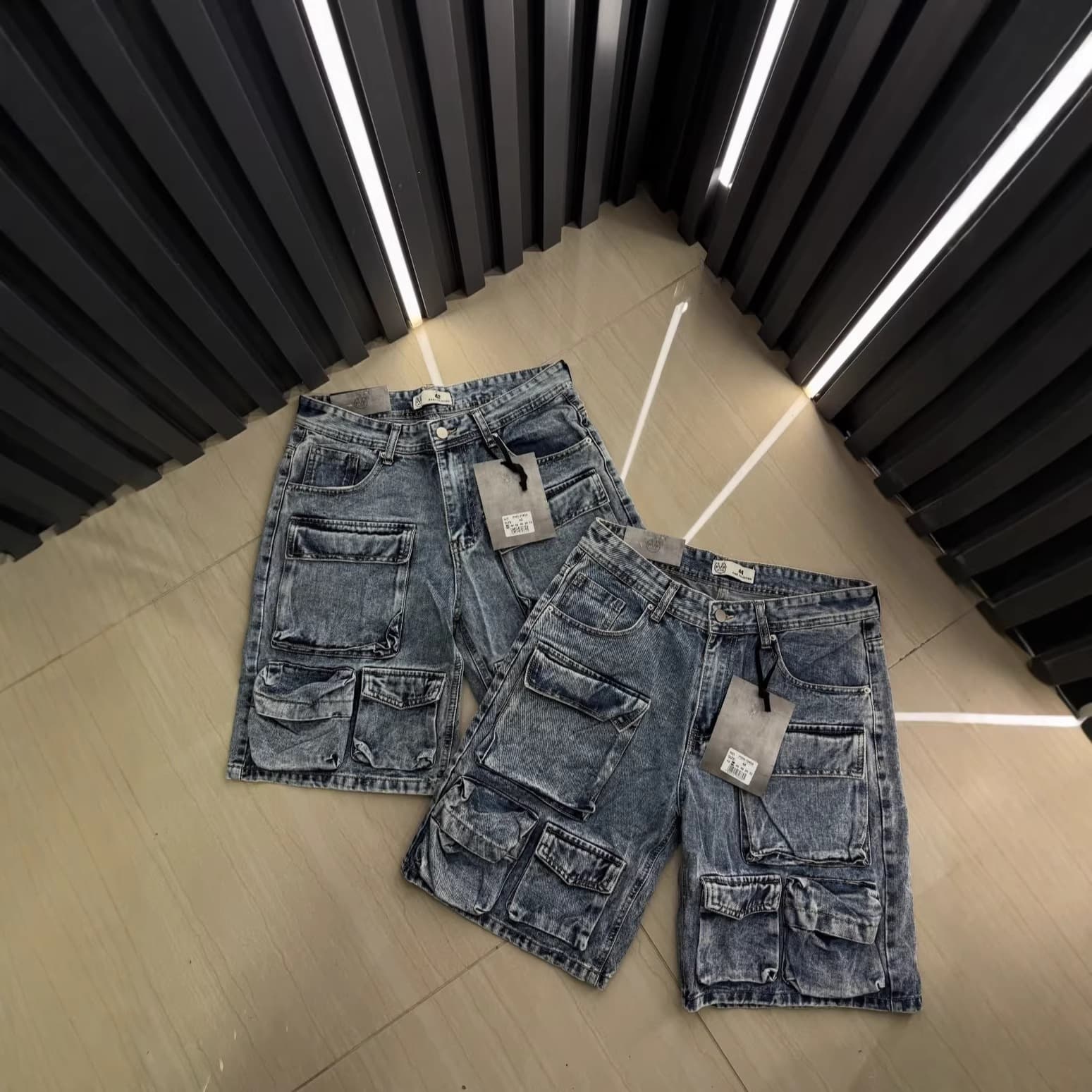 New men's denim shorts, five-inch shorts wholesale Men's denim shorts wholesale