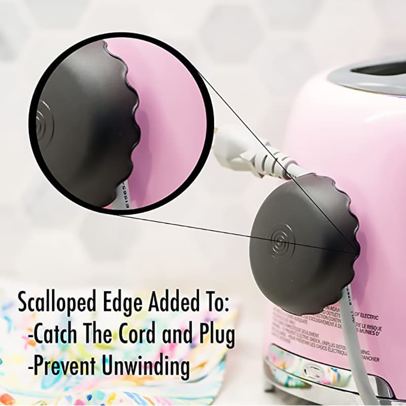The Cord Wrapper Kitchen Cord Winder Soft Wire Organizer Fixed Hidden Cord Organizer