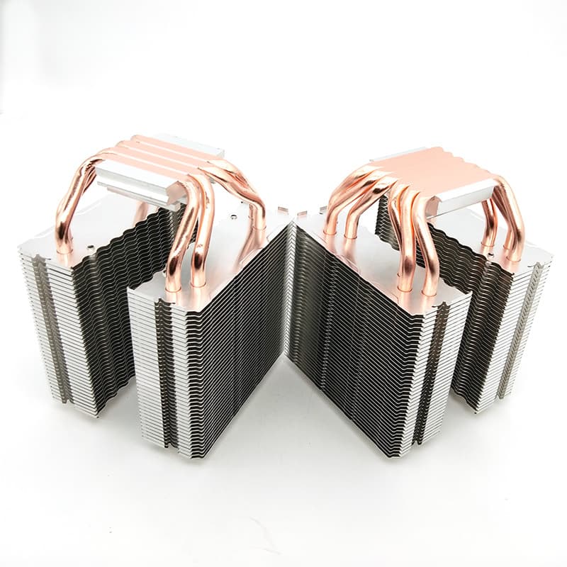 Supply DIY electronic refrigerator semiconductor refrigeration chip with small radiator to cool CPU radiator pure copper heat pipe