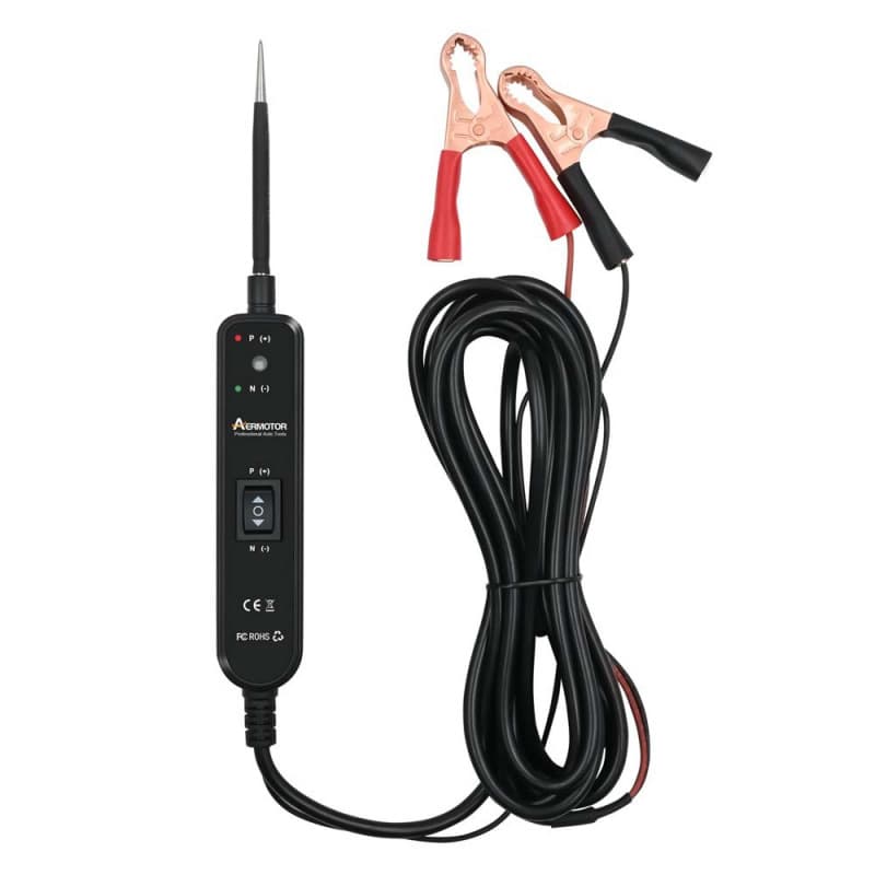 EM Automotive Circuit Tester Car Diagnostic Probe Electrical System Test Cable 6-24V