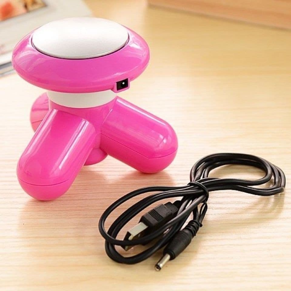 Triangular massager three-legged massager electric small electric head massage massage tool for the elderly to relieve boredom