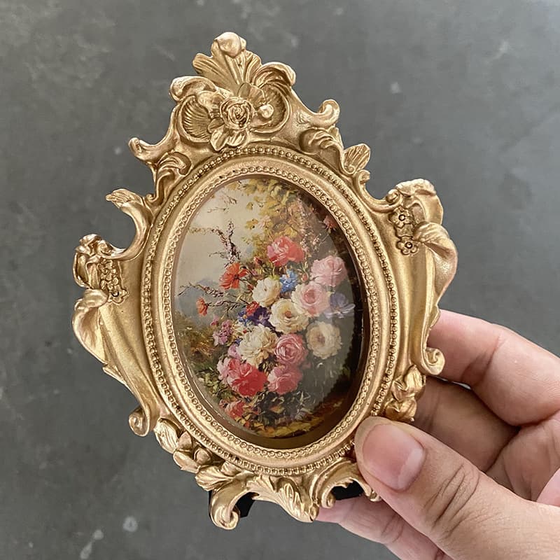 Creative European-Style Distressed Resin Small Photo Frame Set Tabletop Display Sample Home Decoration Modern Minimalist