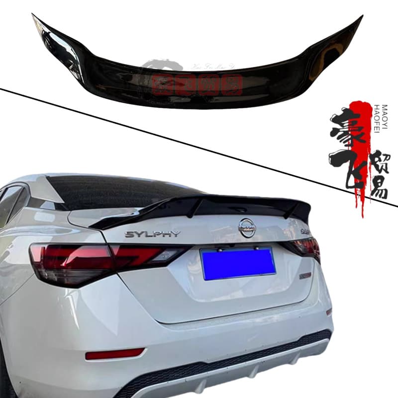 Suitable for Nissan 14th generation Sylphy rear wing 20-25 new 14th generation Sylphy modified sports punch-free fixed wind wing