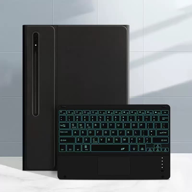 Suitable for Samsung Tab S10Ultra 14.6 Tablet Bluetooth Keyboard Leather Case S9FEplus A9+ Protective Case